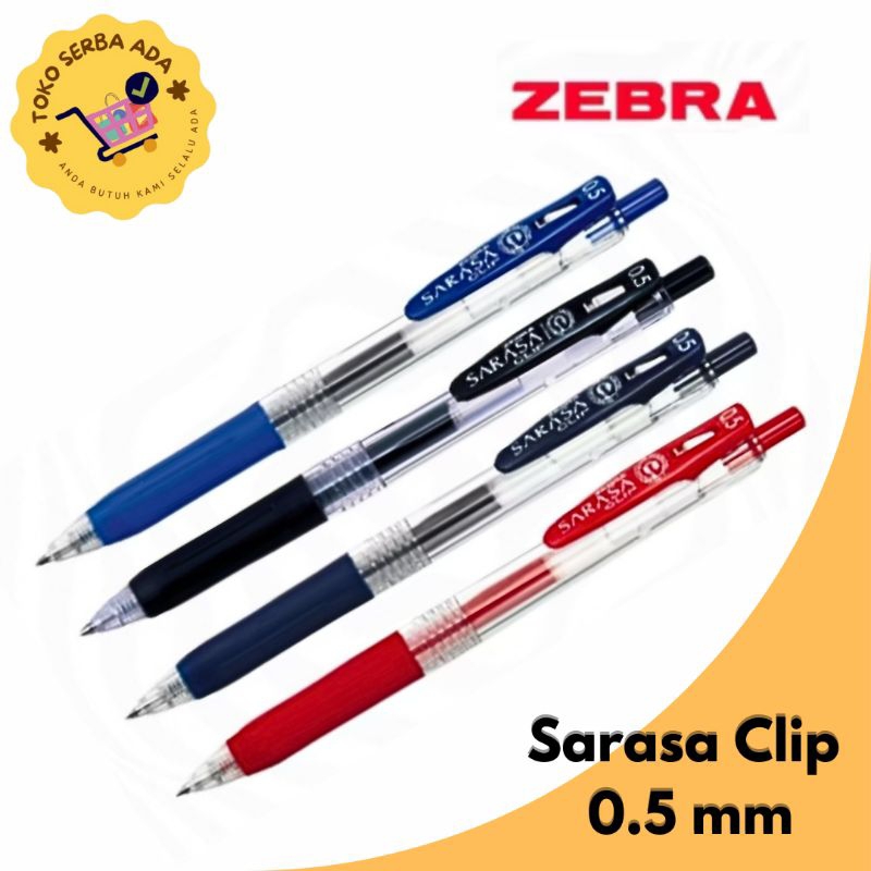 

Zebra Sarasa Clip 0.5mm - Gel Pen Sarasa Clip Original Japan - Sarasa Pulpen Gel Murah