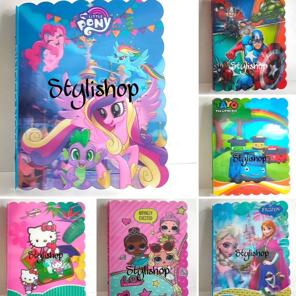 

Serba Serbu Map Binder A5 Printing 3D Motif Anak dan Remaja Buku Binder Ukuran Kuarto Karakter
