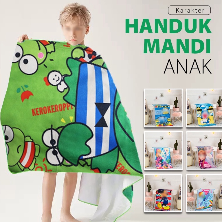 Pasti Laris COD  H2  Handuk Mandi Karakter Anak Bisa di pake Dewasa Uk Jumbo 7x14cm  Handuk Karakter