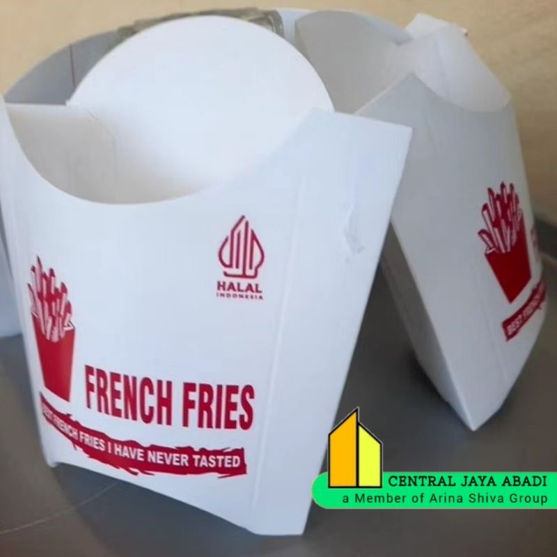 

10 LEMBAR KEMASAN FRENCH FRIES IVORI PUTIH UKURAN 11 × 8 × 3 CM HIGH QUALITY TEBAL PRODUK TERBARU | DUS FOOD GRADE VIRAL TIKTOK | BOX KERTAS FRENCH FRIES KENTANG GORENG MURAH | TOKO FOOD GRADE OFFICIAL | CENTRAL JAYA ABADI 250