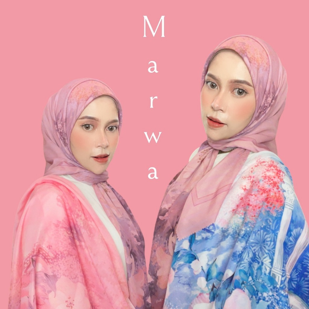 FREE HARD BOX Rieshabel scarf MARWA Hijab scarf terbaru  Model hijab scarf 2024 Tips memakai hijab s