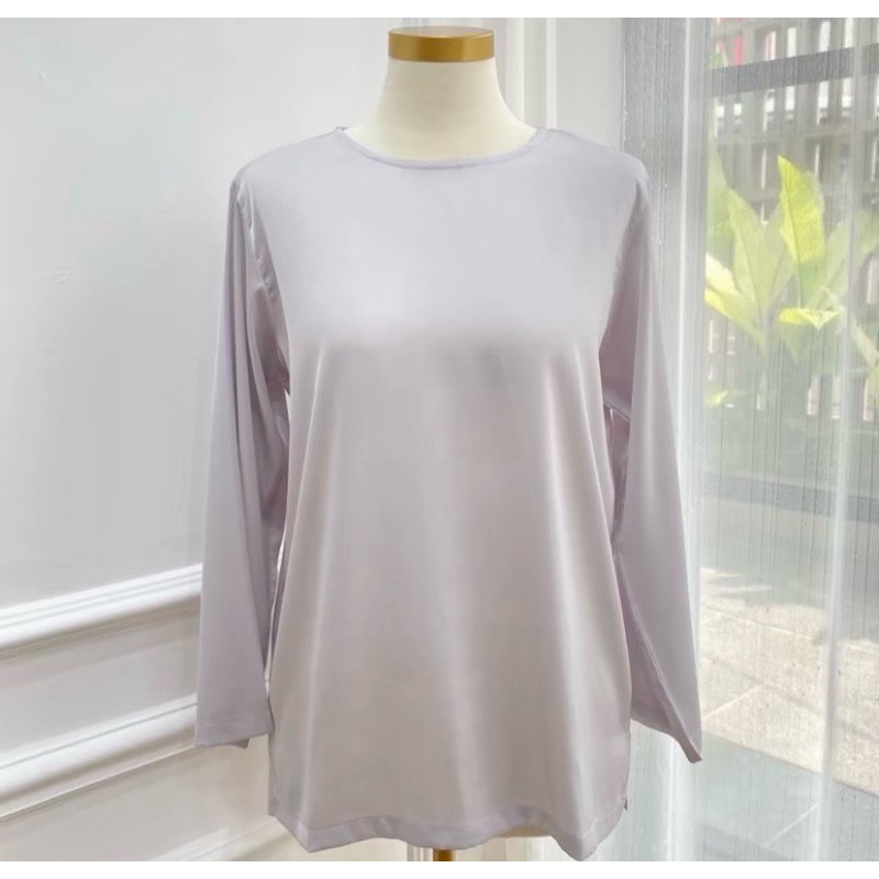 Inner Satin Lengan Panjang Premium Silk Untuk Dalaman Kebaya Inner Dress Inner Outer Lengan Panjang