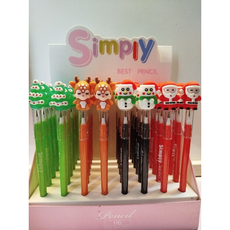 

Pensil Lantu Edisi Natal 1Box 48pcs || Pensil Bongkar Pasang Christmas Edition || Pensil Lantu