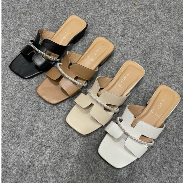 Sandal wanita Vc motif H blink | sandal nyaman | sandal mewah