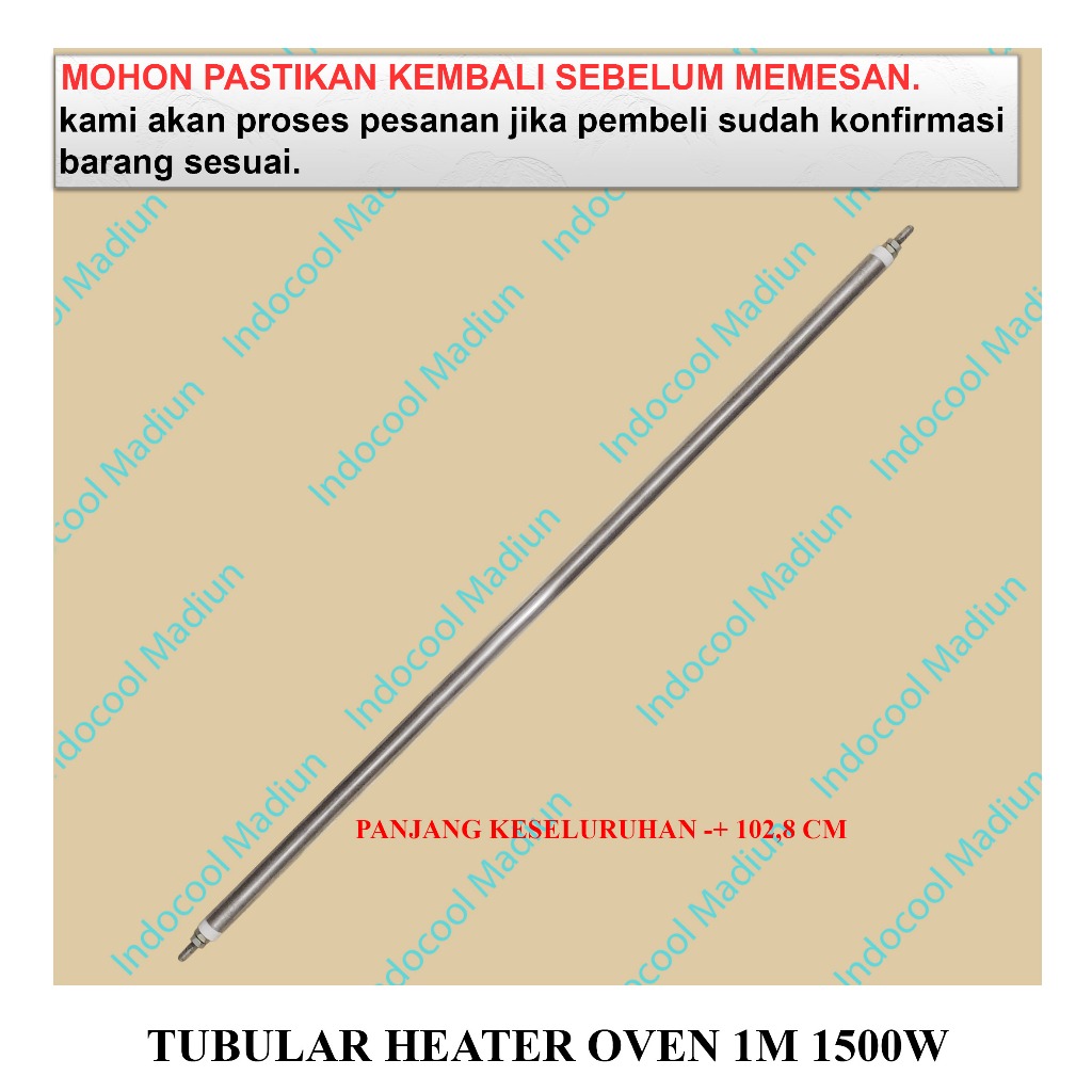 THO1 ELEMENT HEATER PEMANAS MICROWAVE/OVEN / PEMANAS OVEN LURUS / TUBULAR HEATER OVEN 1M 1500W