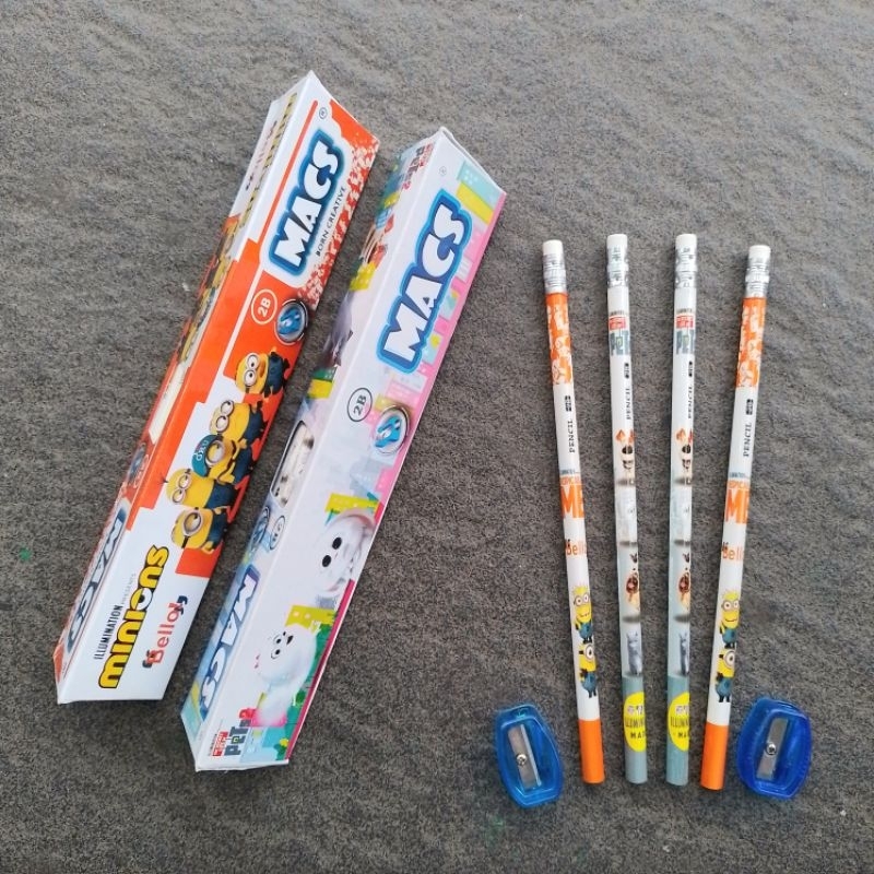 

Pensil Kayu Pencil 2B Macs Hitam Segitiga Free Rautan ( 12 Pcs ) [ Original ]