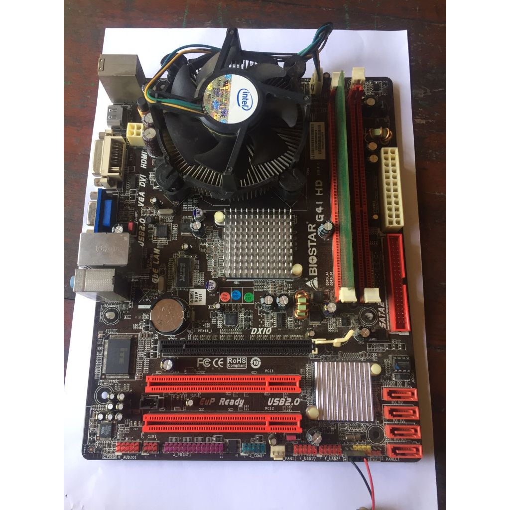 Paketan Motherboard Biostar G41 DDR3 + Prosesor E5500 + Ram 2GB DDR3