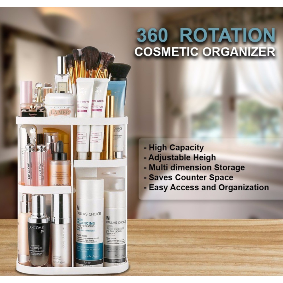 Rak Susun Kosmetik Rak Kosmetik Aesthetic Rak Kosmetik Putar