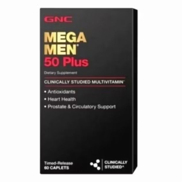 GNC Mega Men 50 Plus Multivitamin Original GNC megamen Suplemen Pria 100% Asli