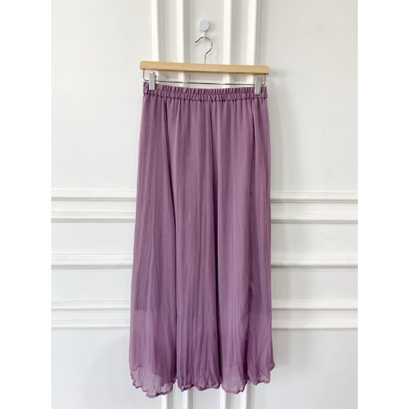 GU Uniqlo Flare Maxi Skirt Rok Panjang