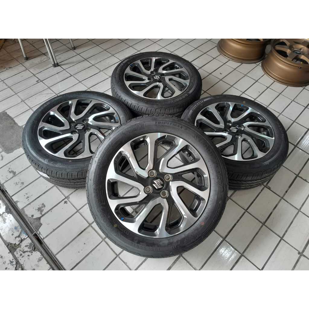 Velg Mobil Second Standar BALENO R16X6 4X100 ET 50 B/P + GY(2023) 195 55 R16