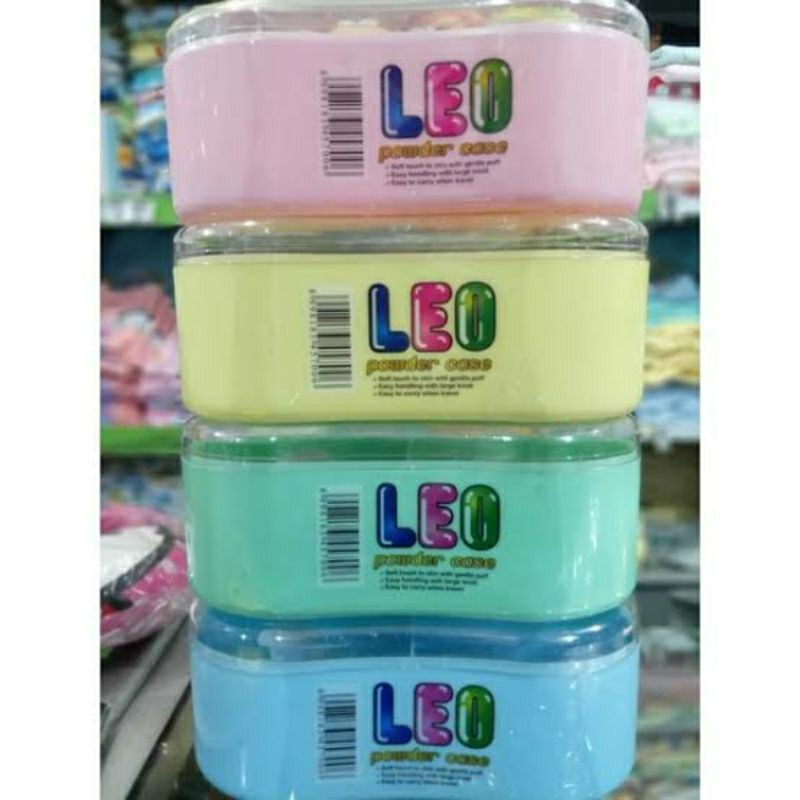 Tempat Bedak Bayi Leo powder case isi double