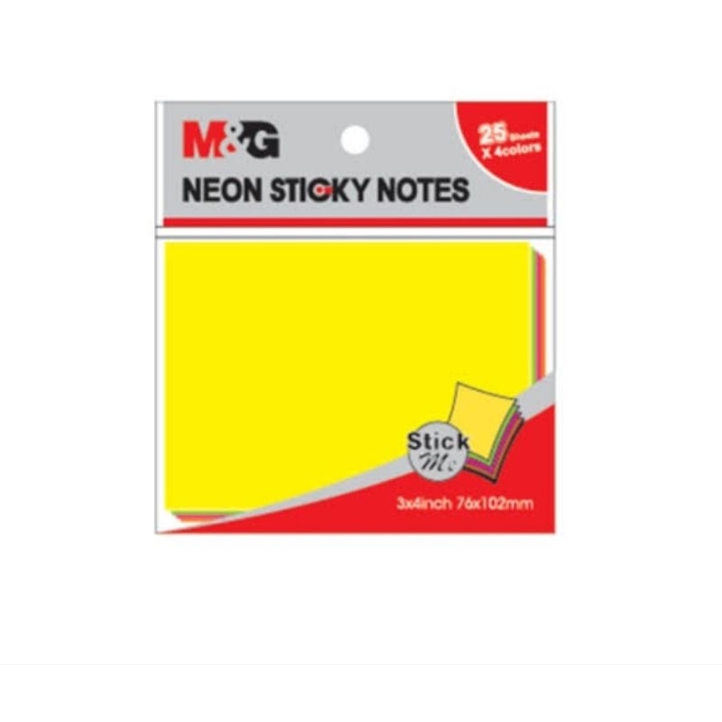 

STICKY NOTES YS-184 76mmx102mm M&G / MEMO TEMPEL M&G 3x4 inch/ NEON STICKY NOTE