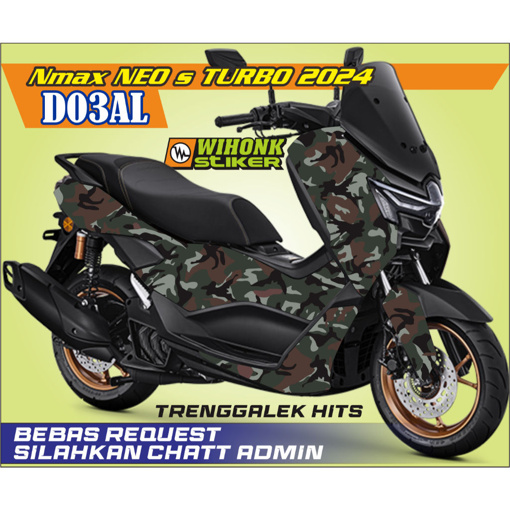 STIKER DECAL NMAX ALL TYPE FULL BODY DORENG TNI AD AL AU