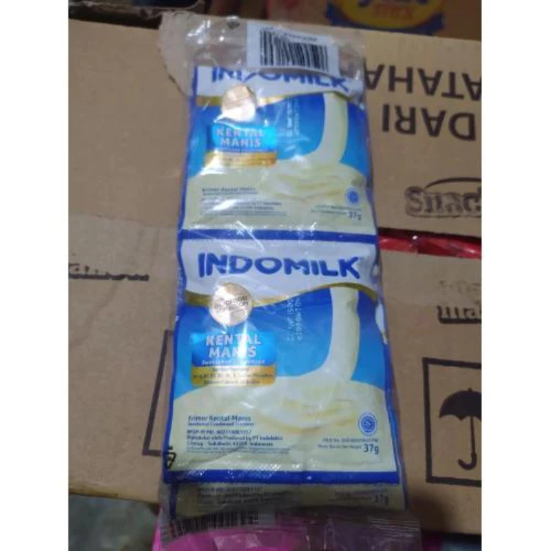 

Indomilk Swiss Choco Krimer Kental Manis Rasa Coklat dan Putih1 pak isi 6 sachet x 37gr