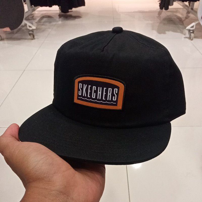 Topi Keren SKECHERS ORIGINAL - Black