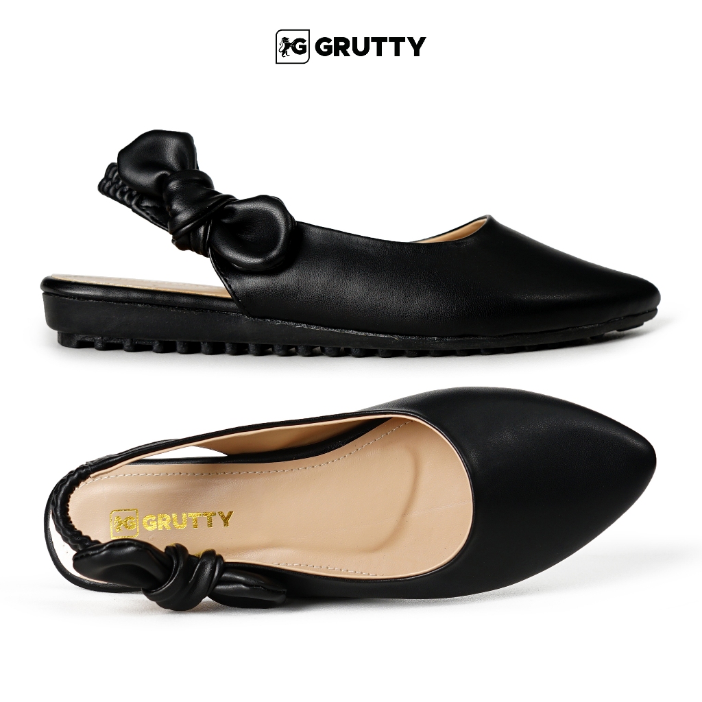 Grutty Sepatu Flat shoes tali pita belakang