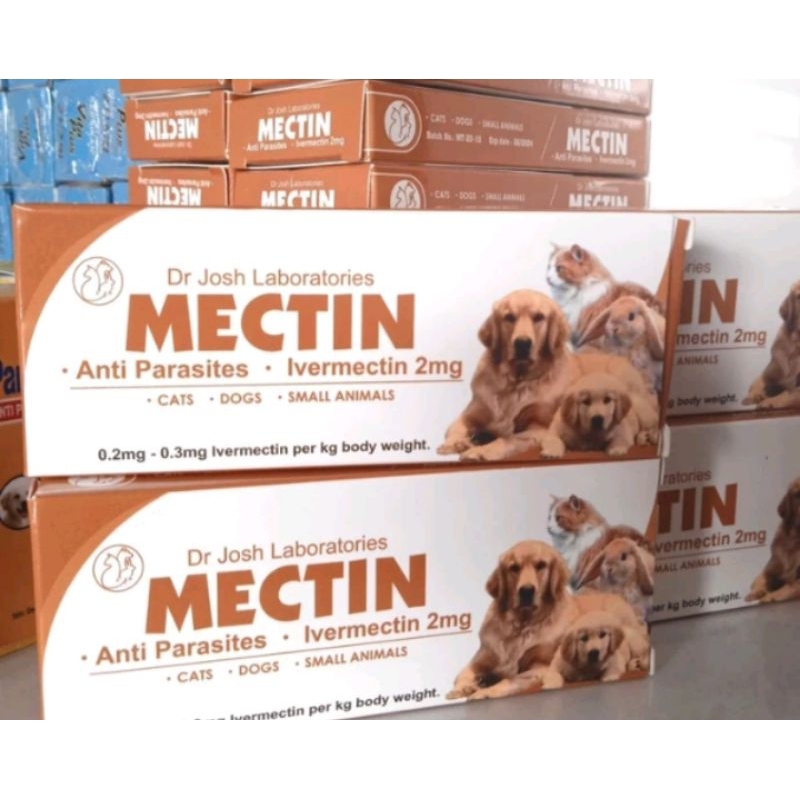 (1tablet eceran) mectin obat kutu anjing kucing kelinci anti parasit