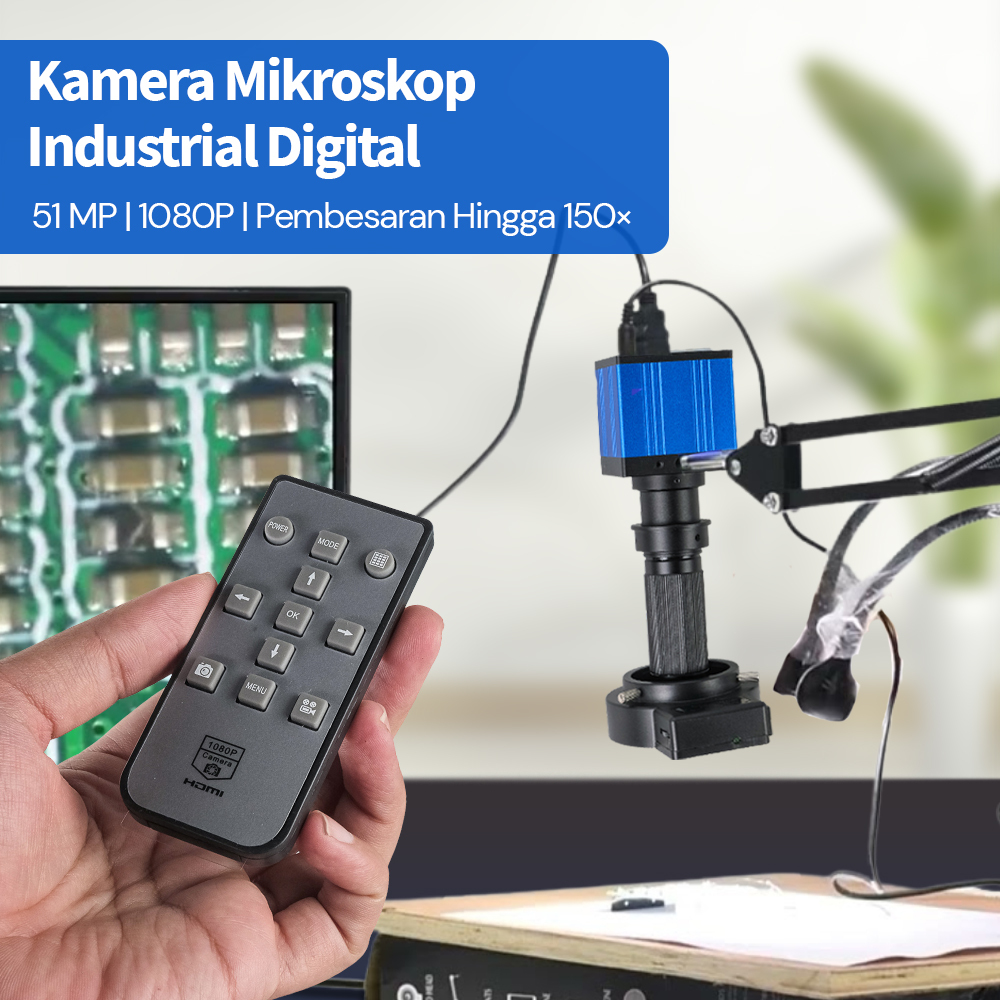 Kamera Mikroskop Industri Digital Industrial Camera Microscope mikroskop digital 51Mp 1080p 150x