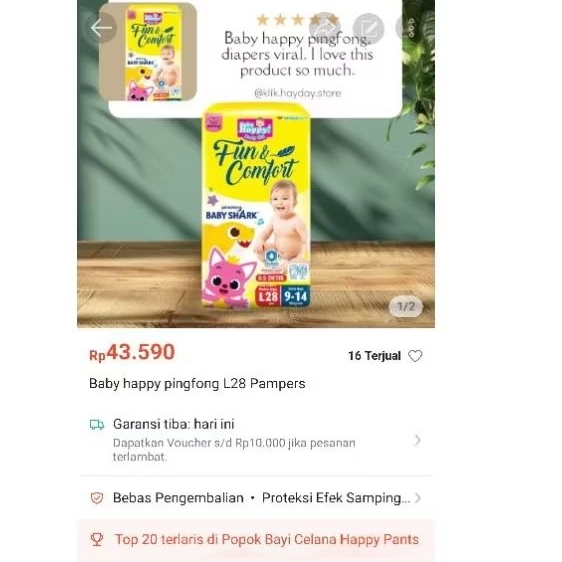 Baby happy pingfong L28 - Hayday Store