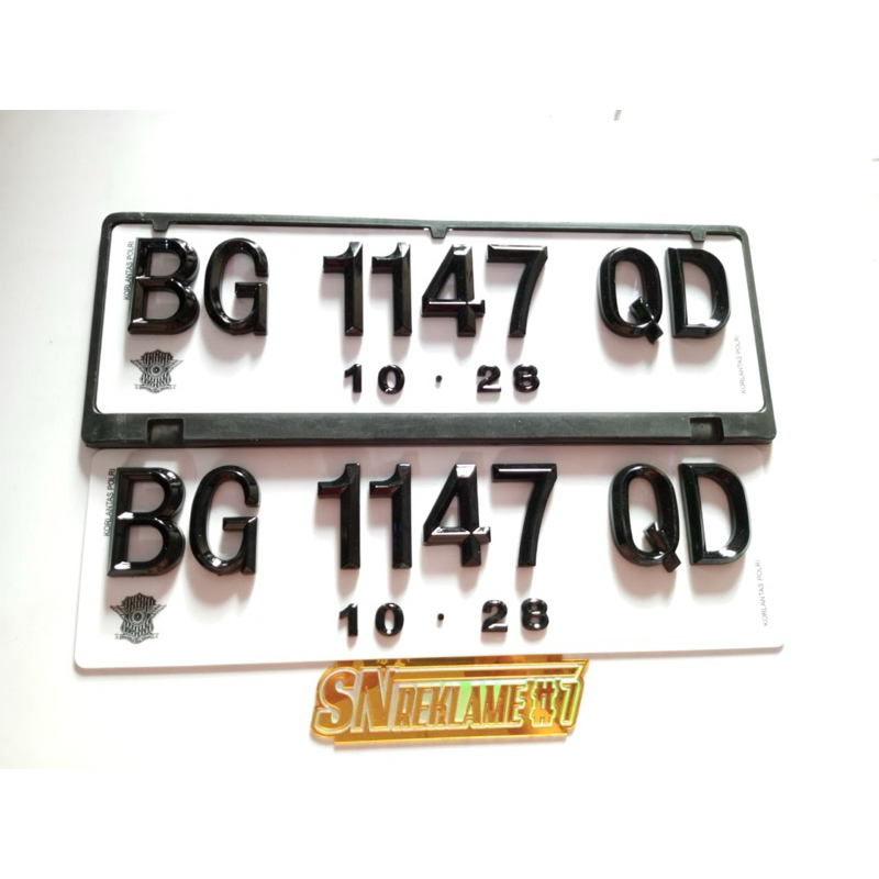 FREE BRAKET, variasi mobil, plat timbul, plat sultan, plat mewah, plat nomor import, plat timbul chr