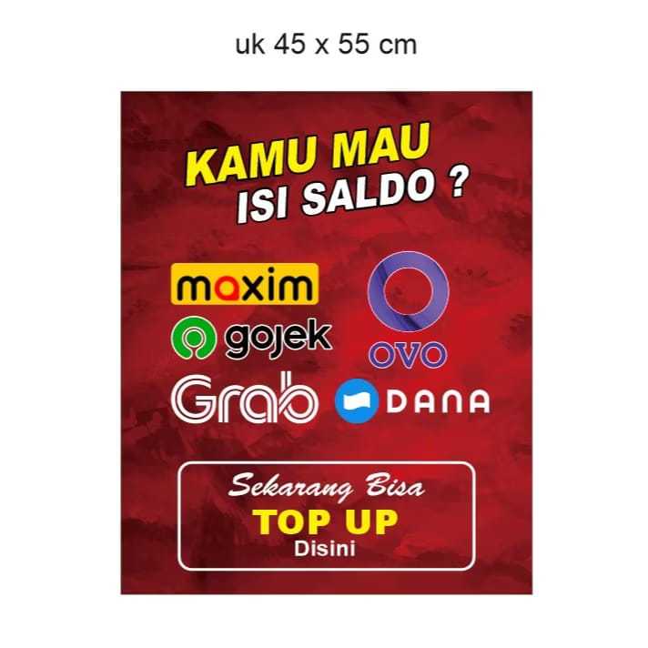 

< CH4T 4DMIN> STIKER MELAYANI TRF + TARIK DANA LAMINASI GLOSSY