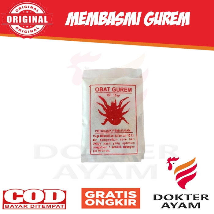 OBAT GUREM KUTU AYAM JAMUR PEMBASMI HAMA SEMUT AMPUH MURAH 15gr