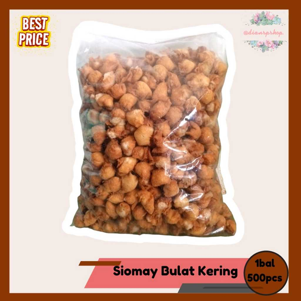 

Siomay Kering Bulat Balan 1bal Isi 500pcs FREE Packing Bublewrap