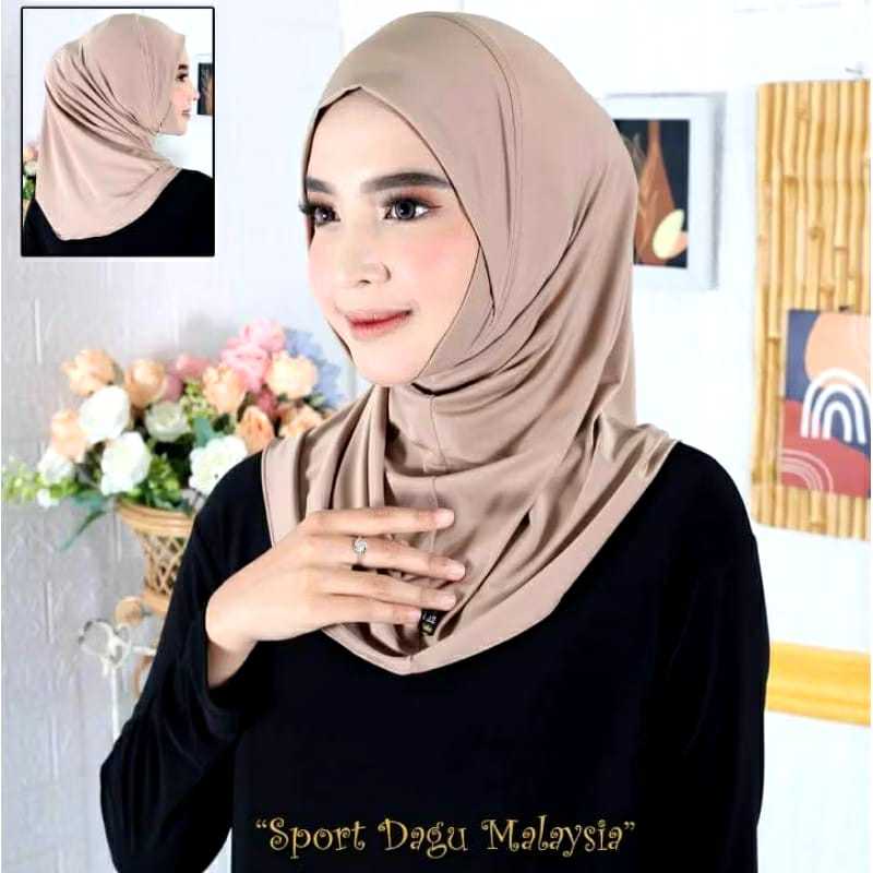Hijab Sport Dagu Malaysia Premium / Hijab Sporty Dagu Malaysia