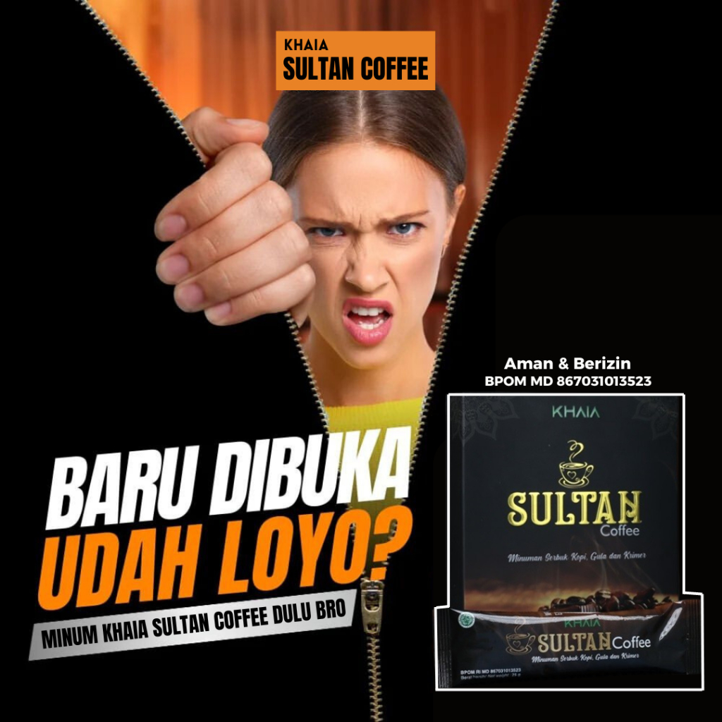 

(Produk Baru!) Khaia Sultan Coffee Man Ginseng 1 Box Kopi Siap Tempur Tahan Lama - 1 Sachet Kopi