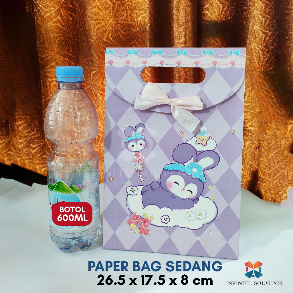 

PAPER BAG / 26.5x19x9CM / PAPERBAG HADIAH KADO / PAPER BOX / TEMPAT KADO HADIAH / BOX SEDANG