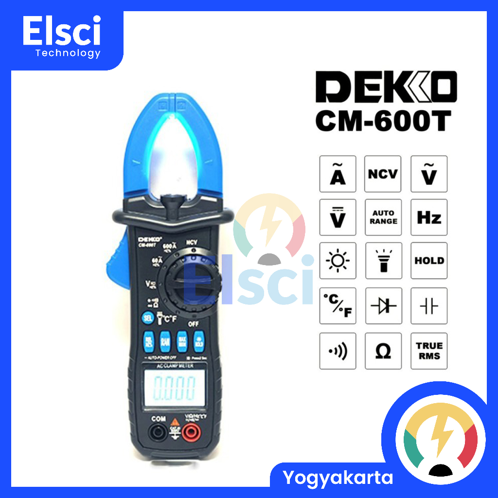 Dekko CM-600T Digital Clamp Meter