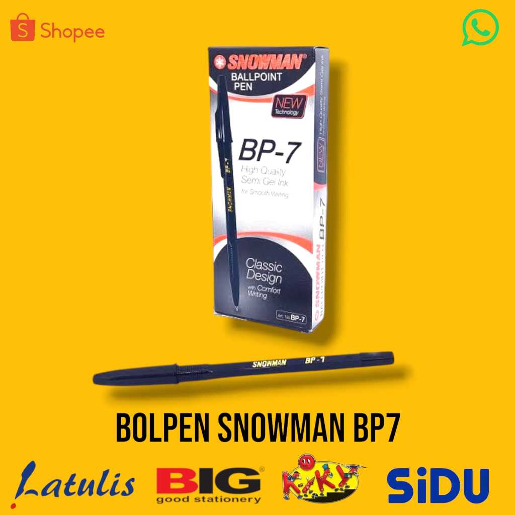 

Pulpen Snowman BP-7 / pulpen snowman (12pcs)