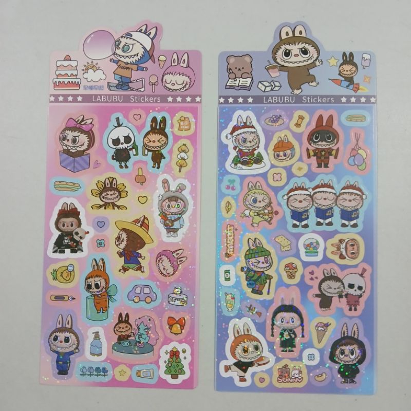 

Labu stiker hologram cutting 1pcs 17x9cm