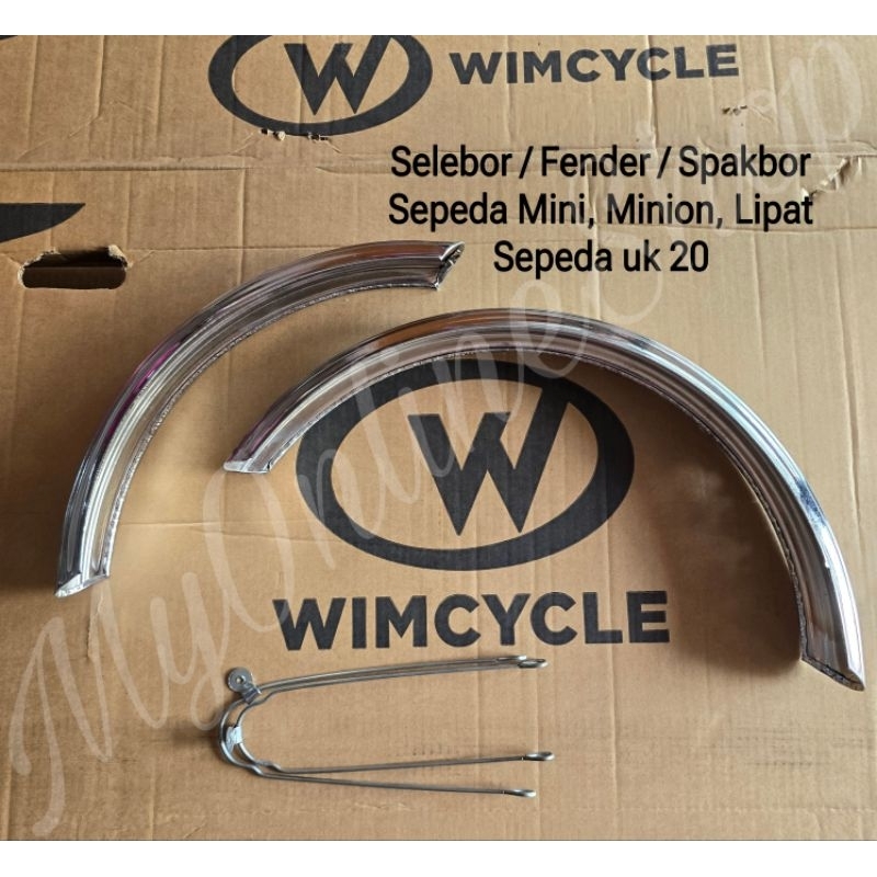 Fender Spakbor Selebor Sepeda Mini Minion Lipat 20 Slebor Sepeda Chrome