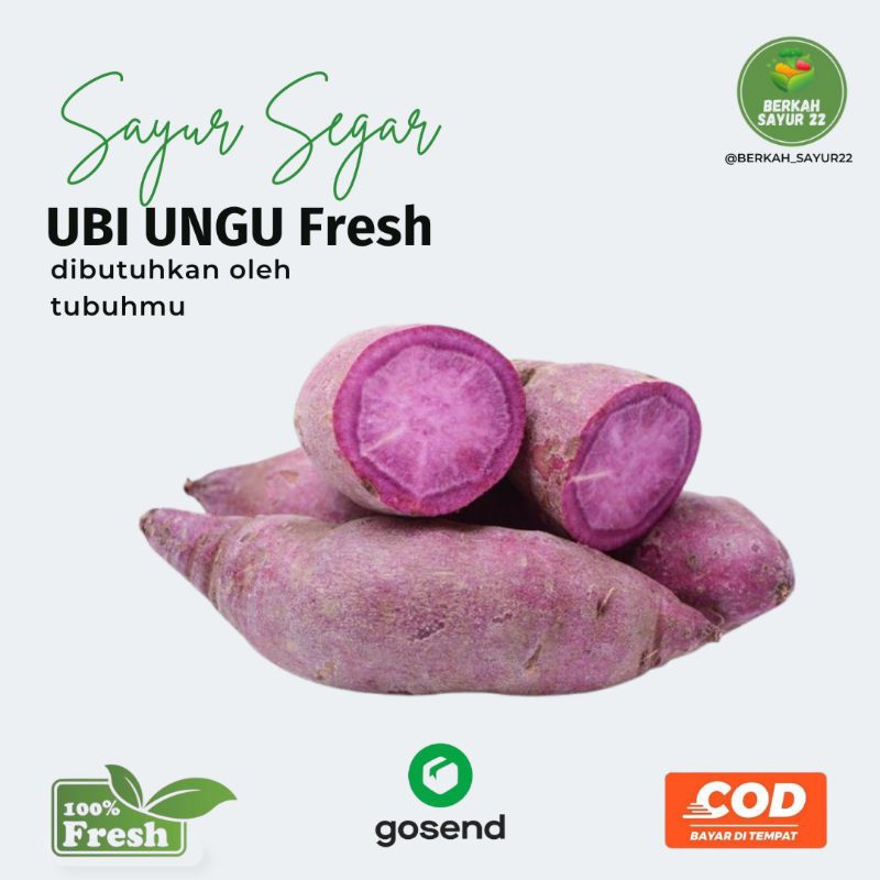 

BERKAH_SAYUR22 Ubi Ungu Segar 1kg