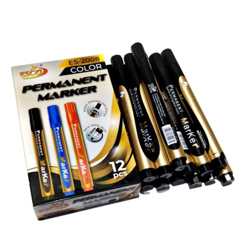 

(12 PCS / 1 LUSIN) SPIDOL BESAR PERMANEN MURAH / PERMANENT MARKER SIAP KIRIM