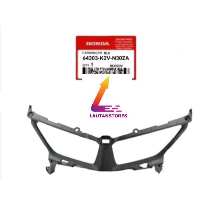 64303-K2V-N30ZA Garnish Front Dudukan Lampu Depan Vario 125 LED K2V