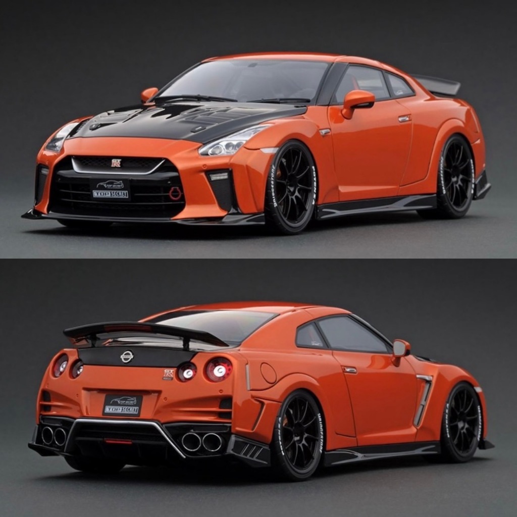Ignition Model 1:18 Nissan GT-R R35 TOP SECRET (Orange)