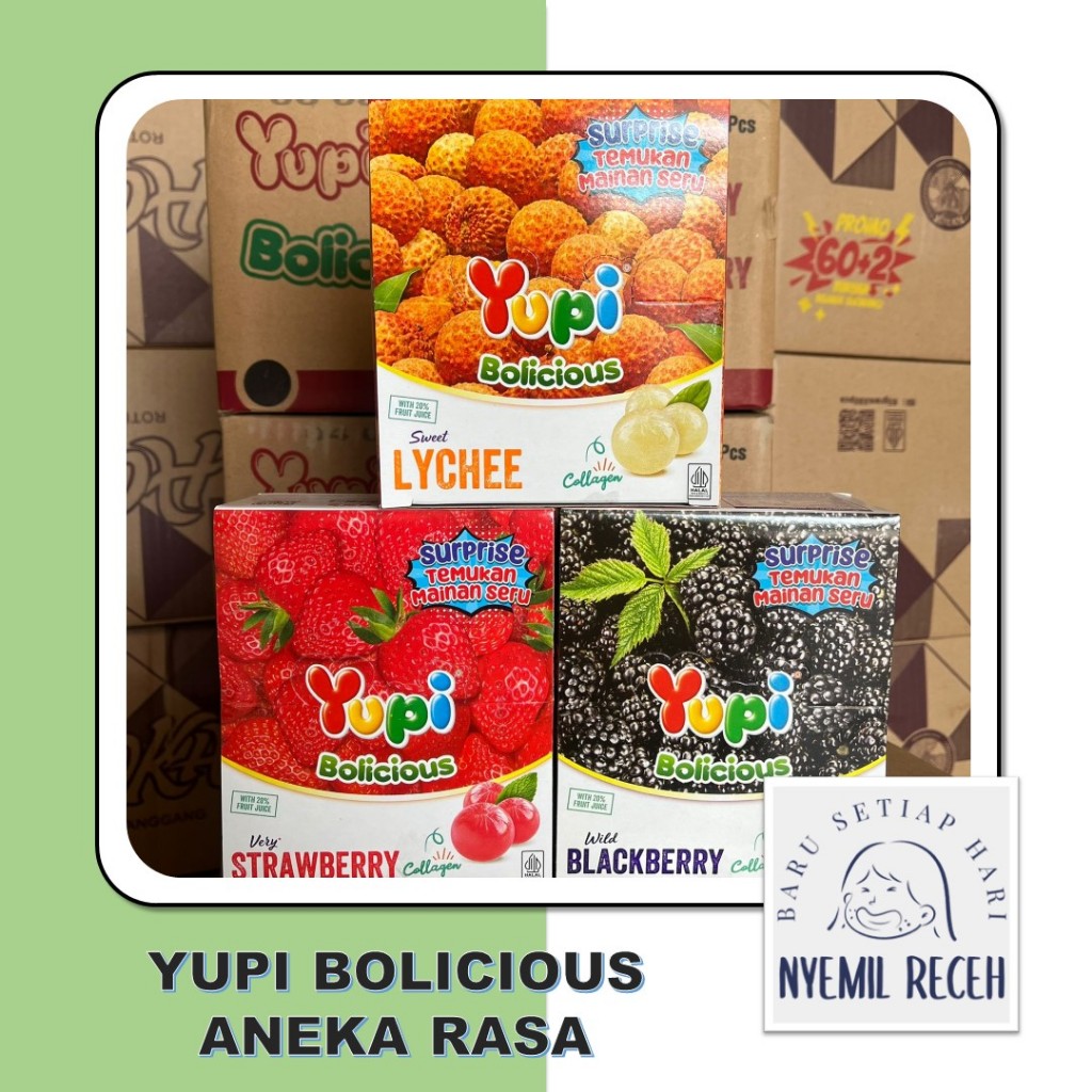 

Yupi Bolicious 120gr Collagen Aneka Rasa