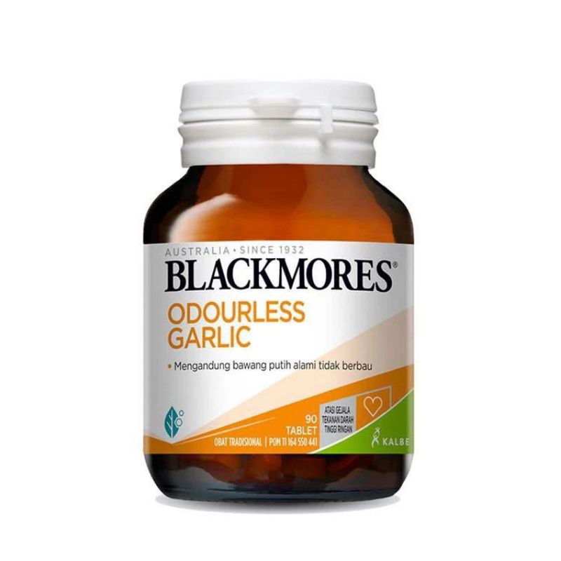 Blackmores Odourless Garlic 90 Tablet - Bantu Meringankan Tekanan Darah Tinggi