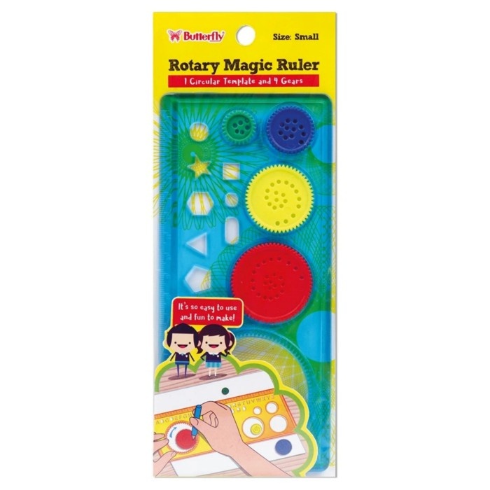 

PENGGARIS BUTTERFLY ROTARY MAGIC RULER SMALL | MITRA ABADI KATALOG