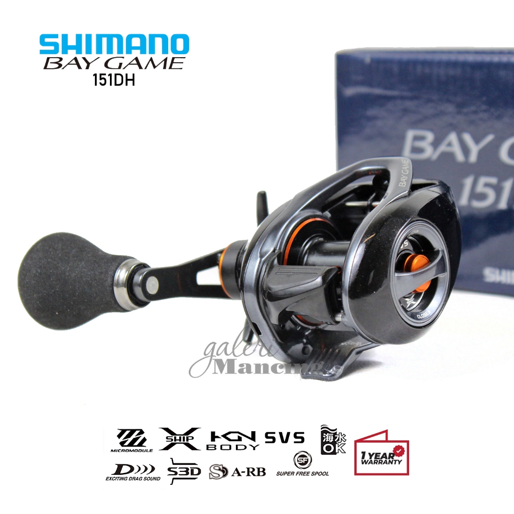 REEL PANCING SHIMANO BAY GAME 2018 - 151DH LEFT HANDLE