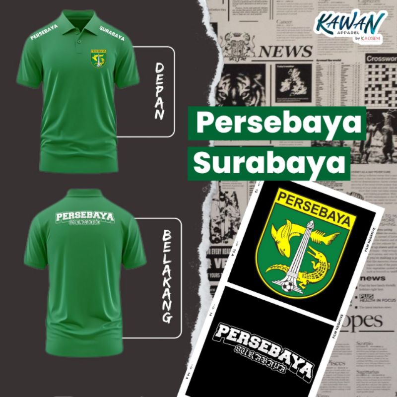 Polo Persebaya / Polo Persebaya Surabaya / Polo Custom