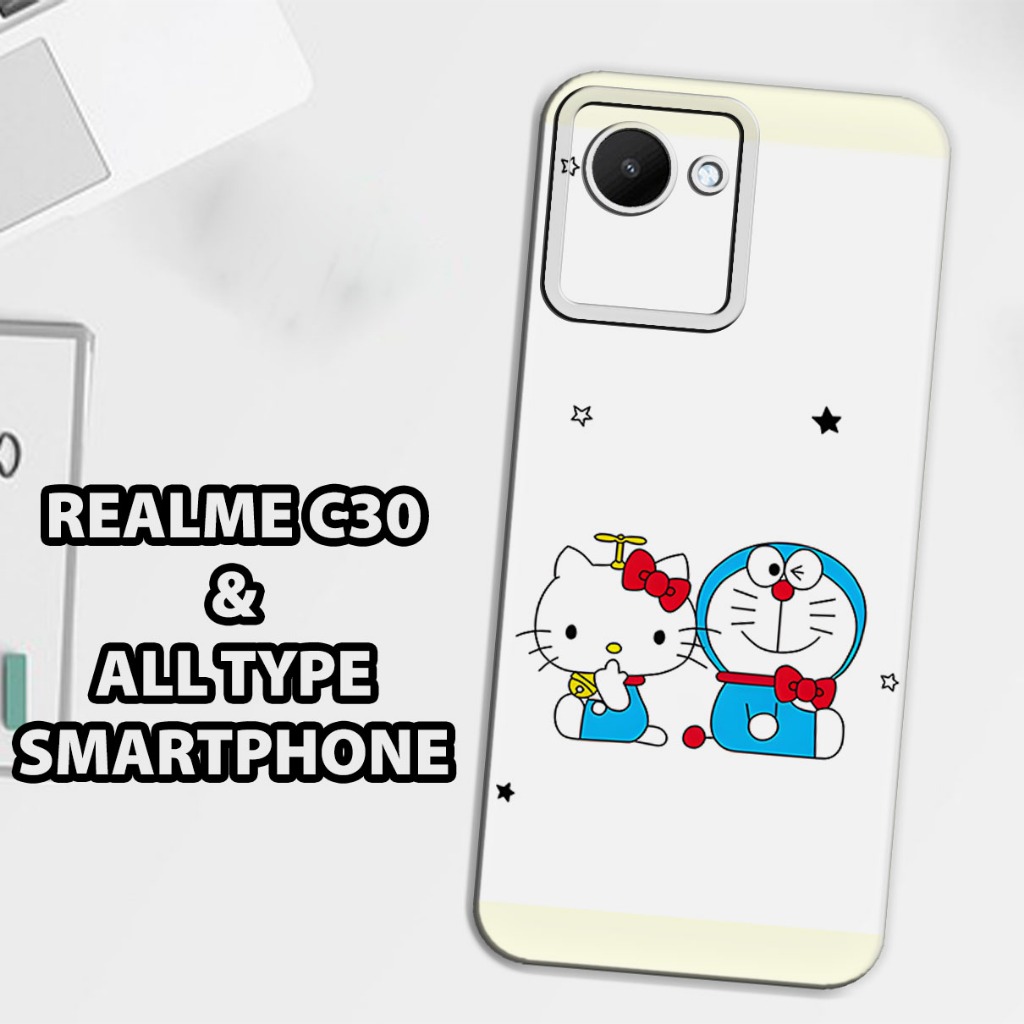 (GC18) Softcase karet Hp REALME C30 | Case Motif Gambar Doraemon | Case REALME C30 Silikon Tpu Pro C