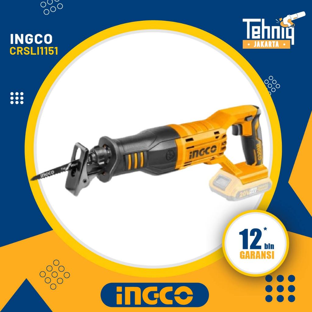 INGCO CRSLI1151 Gergaji Reciprocating Cordless 20V