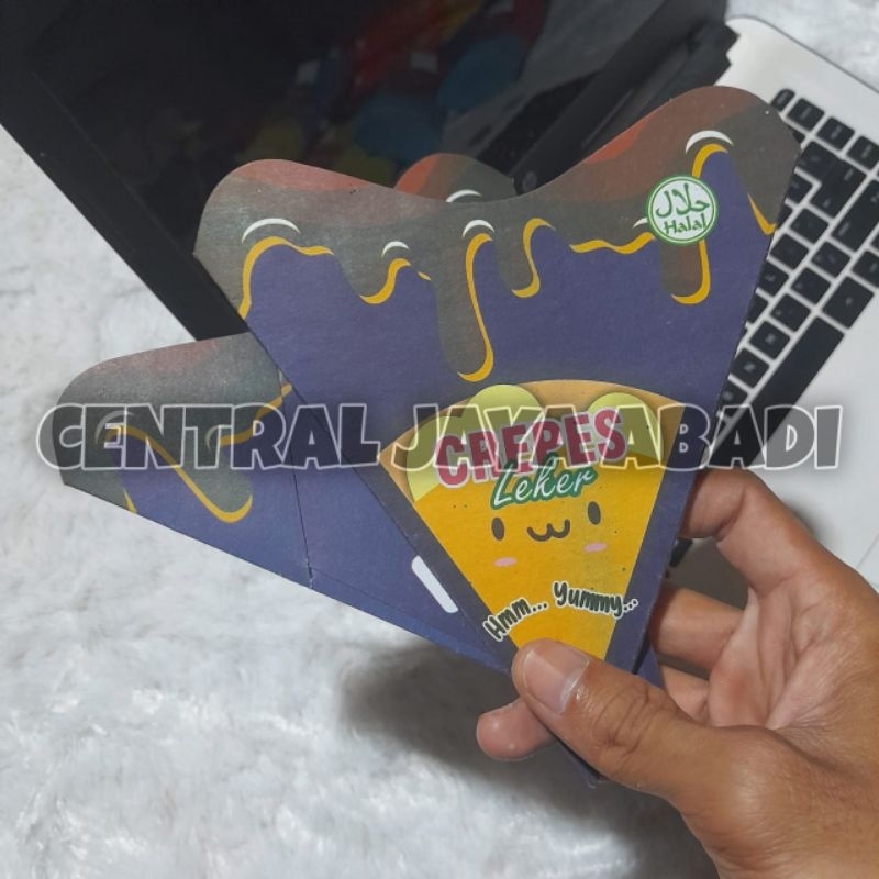 

500 LEMBAR KEMASAN CREPES LIPAT PAPER CRAFT UKURAN 15 × 17,5 CM | KERTAS LEKER CRISPY HIGH QUALITY | BOX LEKKER WAFFLE CROFFLE PRODUK TERBARU | ARINA SHIVA GROUP 1809