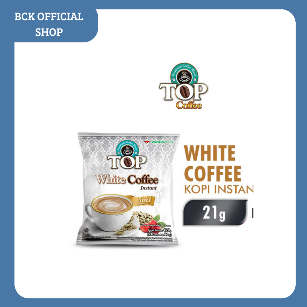 

Top Coffe White Kopi Instan 12*21gr (RENTENG)