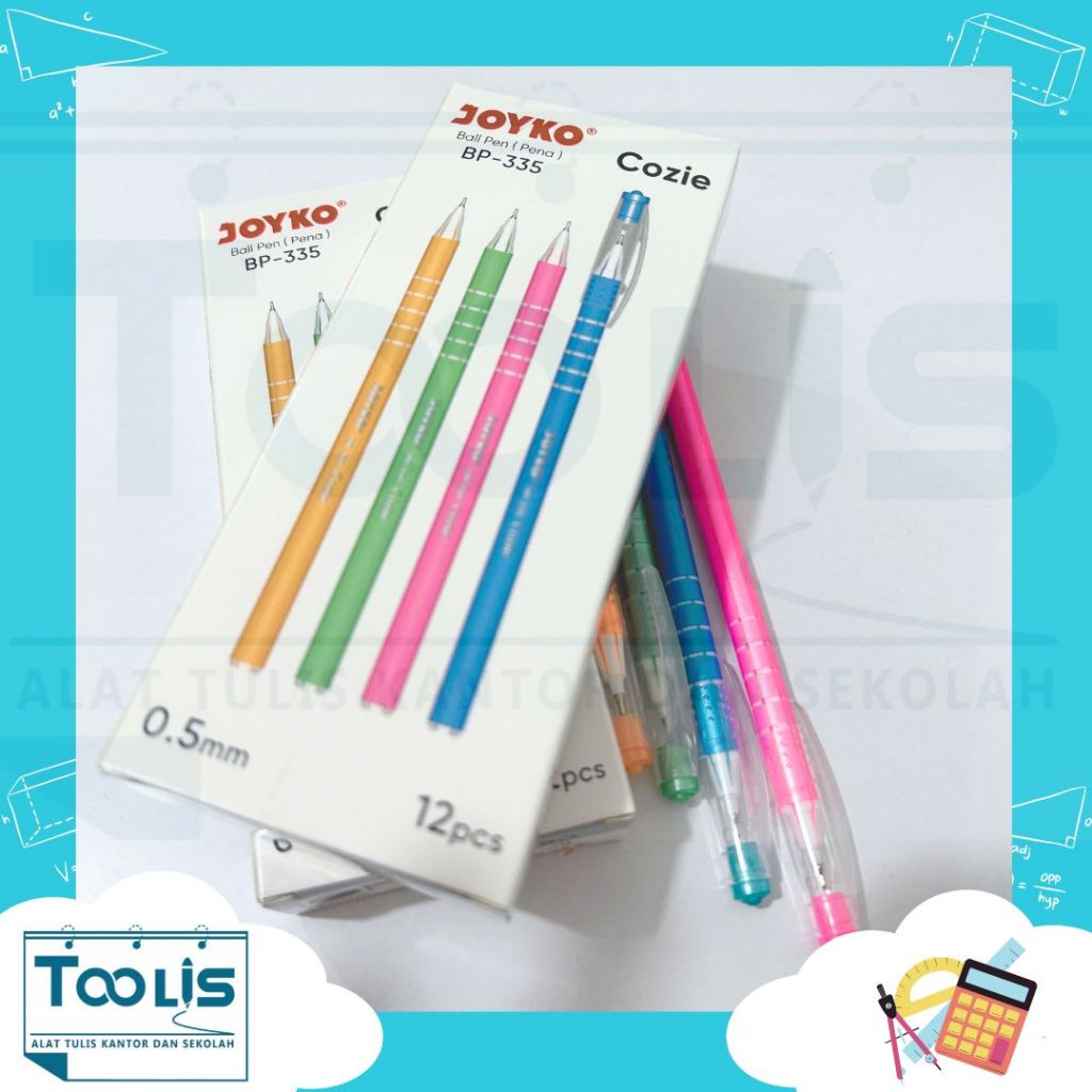 

(1 Pcs ) Ball Pen Pulpen Pena Joyko BP-335 Cozie 0.5 mm
