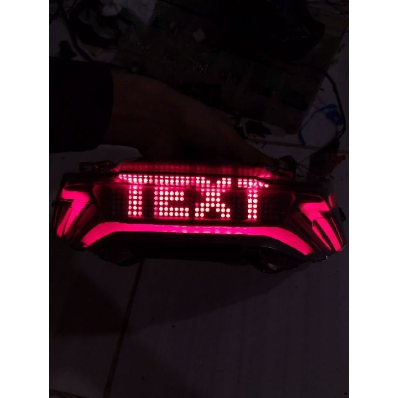 stoplamp PCX 160 animasi running tex